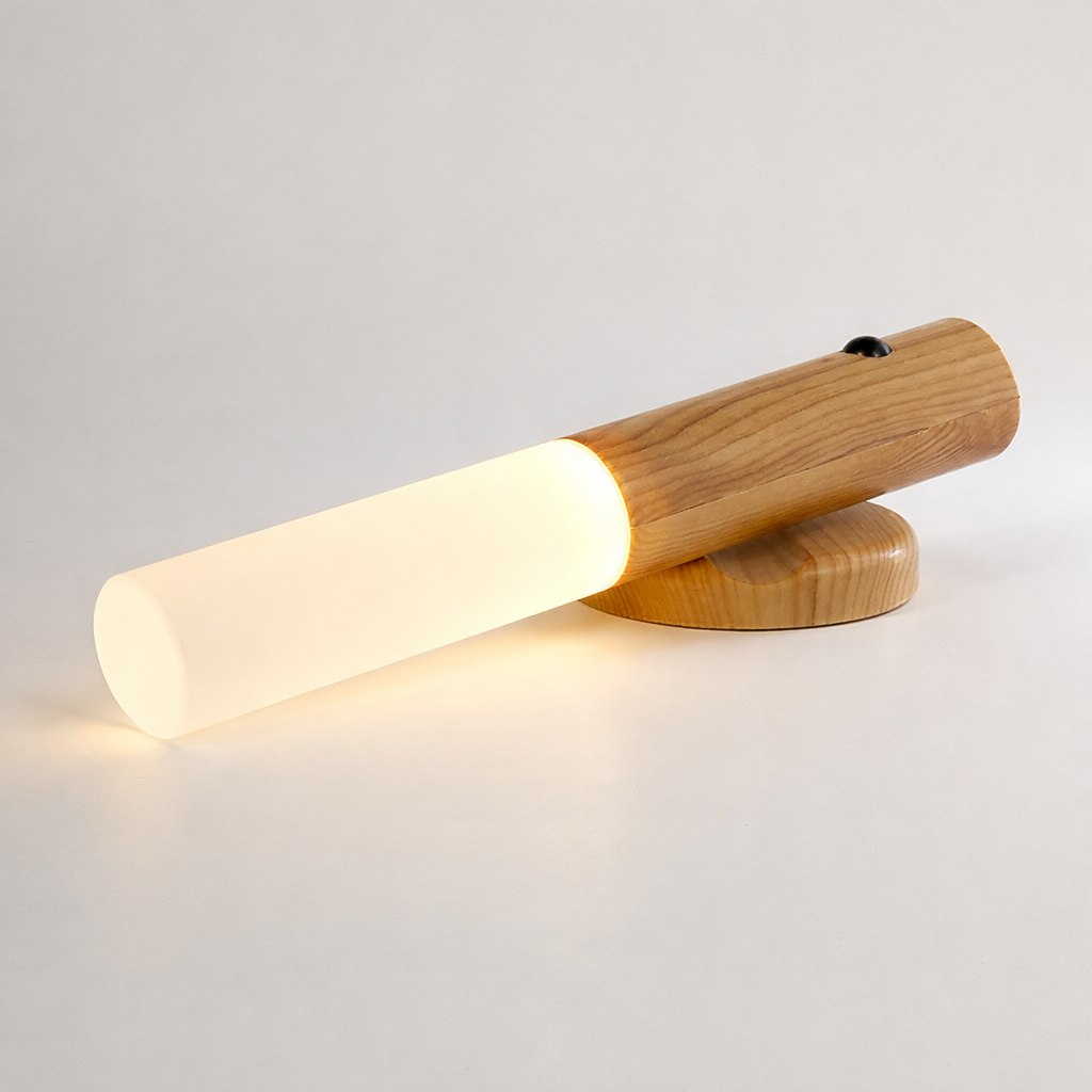Lámpara GlowWood - Acabado en madera