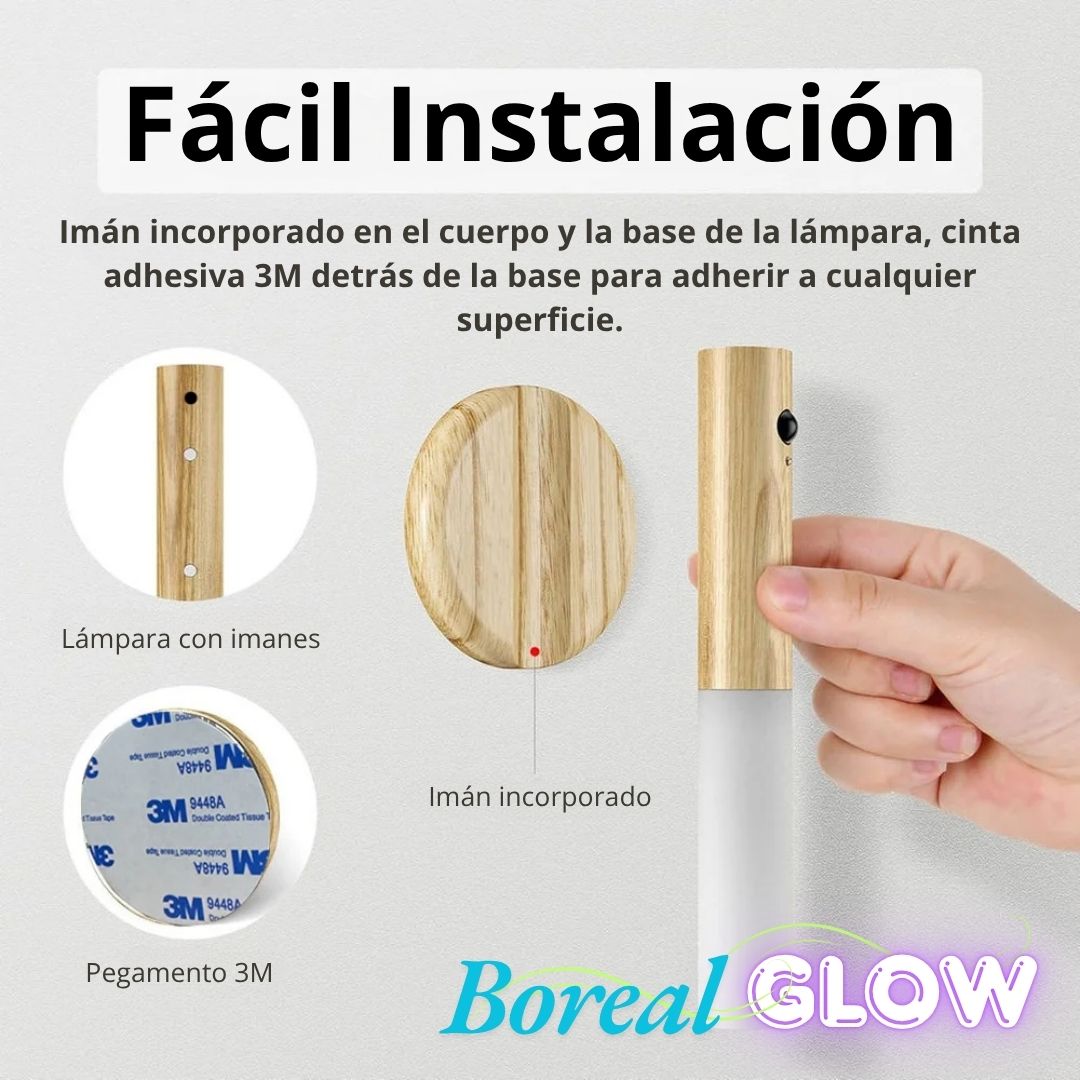 Lámpara GlowWood - Acabado en madera