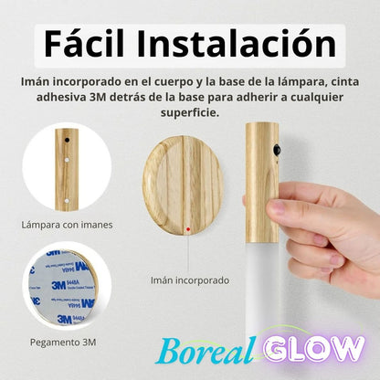 Lámpara GlowWood - Acabado en madera